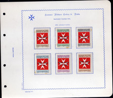 SMOM SOVRANO ORDINE MILITARE DI MALTA 1975 SEGNATASSE POSTAGE DUE TASSE CROCE CROSS SERIE COMPLETA COMPLETE SET MNH - Malte (Ordre De)