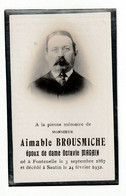 Fontenelle (Walcourt) "Mr. Aimable Brousmiche " - Todesanzeige