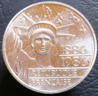 Francia - 100 Franchi 1986 - Centennial Of Statue Of Liberty - PIEDFORT - KM# P972 - 100 Francs