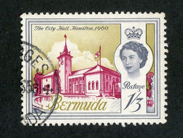 594 Bermuda 1962 Scott #183 Used "Offers Welcome" - Bermudes