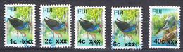 Fiji Birds Overprint Used Rare - Unclassified