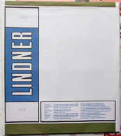 Lindner - Feuilles OMNIA NOIRES REF. 040 P (4 Bandes Avec Séparation) (paquet De 10) - A Nastro