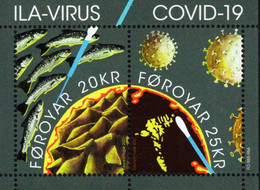 Faroe Islands - 2021 - Covid-19 In Faroe - Mint Souvenir Sheet - Färöer Inseln