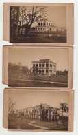 5 Petites Photos Format Cdv Souvenir Fort De MyTho My Tho Indochine Cochinchine Vers 1870 - Krieg, Militär