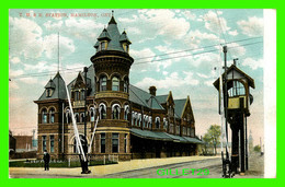 GARE - T. H. & B. STATION, HAMILTON, ONTARIO - TRAVEL IN 1907 -  W. G. MACFARLANE PUB. - - Gares - Sans Trains