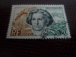 Ludwig Van Beethovein (1770-1827) Compositeur - 20c. - Vert, Bleu-noir Et Brun-jaune - Oblitéré - Année 1963 - - Used Stamps
