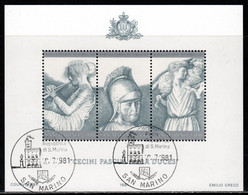 San Marino 1981 Mi# Block 8 Used - Virgil's Death Bimillennium - Used Stamps