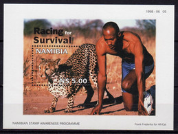 Namibia 1998 Mini Sheet Issued To Celebrate Animal Conservation In Unmounted Mint - Namibia (1990- ...)