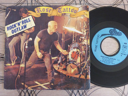 45T SP ROSE TATTOO - ROCK' N' ROLL OUTLAW - EPC 9411 - 1981 - LABEL INVERSE - Hard Rock & Metal