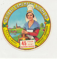 A A 548/  ETIQUETTE DE FROMAGE  CAMEMBERT  S L I N  J. BOUDET CAUMONT SUR ORNE   (CALVADOS) - Cheese
