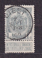 [81_0006] Zegel 81 Met Cirkelstempel Diest Scan Voor- En Achterzijde - 1893-1907 Wappen