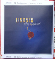 Lindner - Feuilles OMNIA NOIRES REF. 04 P (4 Bandes) (paquet De 10) - A Nastro