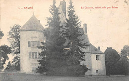 Saché        37         Le Château, Habité Jadis Par Balzac                (voir Scan) - Otros & Sin Clasificación