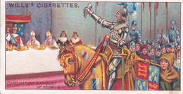 13 Henry V Coronation    - The Coronation Series 1911 -  Wills Cigarette Card - Original Antique- Royalty - Wills