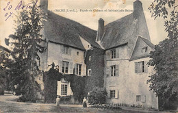 Saché        37          Façade Du Château  Où Jadis Habitait Balzac             (voir Scan) - Otros & Sin Clasificación