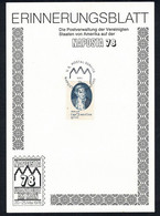 USA 1978 Yv. 1186 Souvenir Card - Naposta '78 - Frankfurt Am Main Germany - Souvenirkaarten