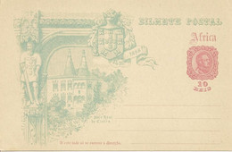 Postal Integer. PORTUGAL; AFRICA; Postcard, 10 Réis, 1898, New, Illustrated By CARLOS REIS - Altri & Non Classificati