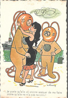 CPA-1948-HUMOUR-Dessin Georges PICHARD-Scaphandriers-N°203-Edit Humour -Service-Carton Epais-TBE/RARE - Humor