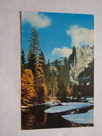 CPA USA Californie Yosemite National Park Sentinel Rock Merced River 1968 - Yosemite