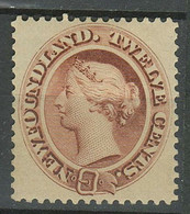 Canada - Newfoundland 1887 - 12c. Brownish Red ☀ Queen Victoria ☀ Unused MH - Unused Stamps