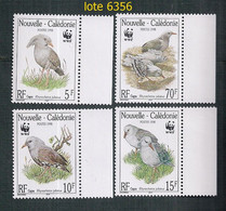 NOUVELLE-CALÉDONIE 1998 SÉRIE PROTECTION DE LA FAUNE WWF OISEAUX - Storia Postale