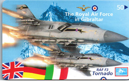 17640 - Großbritannien - The Royal Airforce In Gibraltar , RAF F3 Tornado - BT Schede Mondiali (Prepagate)