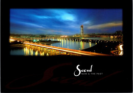 (4 A 21) South Korea - Han River Bridges At Night (12,5 X 17 Cm) - Non Classés