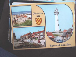 Nederland Holland Pays Bas Egmond Aan Zee Met Dorp En Strand - Egmond Aan Zee
