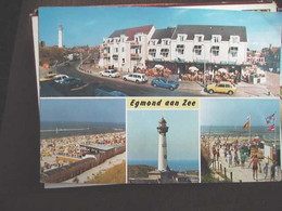 Nederland Holland Pays Bas Egmond Aan Zee Met Strandgasten En Vuurtoren - Egmond Aan Zee