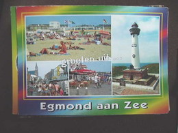 Nederland Holland Pays Bas Egmond Aan Zee Met Gasten Op Strand In Dorp - Egmond Aan Zee