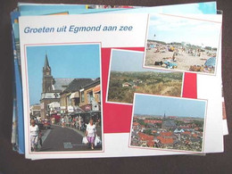 Nederland Holland Pays Bas Egmond Aan Zee Met Vrouw Met Tassen - Egmond Aan Zee