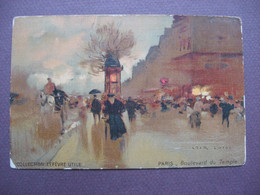 CPA ILLUSTRATEUR Loir Luigi PEINTURE PARIS 75 Boulevard Du Temple - Loir