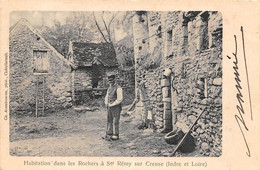 Saint-Rémy-sur-Creuse        86       Habitations Dans Les Rochers Maisons Troglodytes       (voir Scan) - Otros & Sin Clasificación