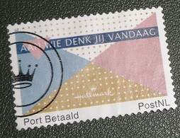 Nederland - NVPH - Persoonlijke - Gebruikt - Port Betaald - Hallmark - Aan Wie Denk Je Vandaag - Kroontje - Sellos Privados