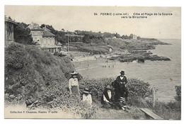 CPA 44 LOIRE ATLANTIQUE  PORNIC  Côte Et Plage De La Source Vers La Birochère - Pornic