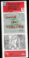 Carte Topographique MASSIF DU VERCORS "itinéraires Pédestres Et à Ski" -IGN FRANCE Au 1/50000 (-1978) - Topographical Maps