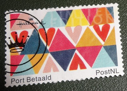 Nederland - NVPH - Persoonlijke - Gebruikt - Port Betaald - Hallmark - Hartjes - Kroontje - Persoonlijke Postzegels