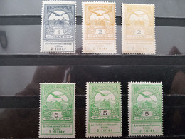 Hungría. 1913. 1, 2 Y 5 Filler. Nuevos */** - Unused Stamps