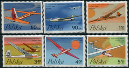 POLAND 1968 Gliding World Championship MNH / **.  Michel 1846-51 - Neufs