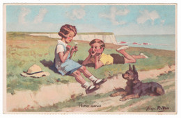 Georges REDON - Trois Amis - Comité National Des Colonies De Vacances Série 1939 - Enfants - Chien - Redon