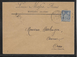 Algérie - Bureaux D'Algérie - Mascara - Lettre - TB - Other & Unclassified