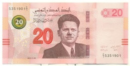 Tunisie 2018- Billet De 20 Dinars (Théatre D'El Jem Et Syndicaliste Farhat Hached) - Tunisie