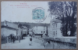 Cpa La Bastide-de-Sérou, Ariège, La Mairie Et Le Chemin Du Roi, 1906, éditeur Labouche 502 - Sonstige Gemeinden