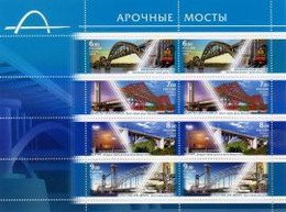 RUSSIE/RUSSIA/RUSSLAND/ROSJA 2009 MI.1575-78** ,ZAG.1343-46 ,YVERT 7075-78... ,  Arch Bridges MNH ** - Unused Stamps