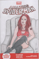 Panini Comics-Italy-Amazing Spiderman N.1 Variant Blank-white Cover-sketeched By The Artist (on 2017) Alex Okami-Mary Ja - Original Editions