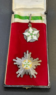 Syrian Order Of Merit First Degree 1953 With Original Box  Silver Broch 9.25 K - Heer