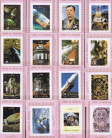 Umm Al-Qiwain Space 1972 Cosmos History On Little Pink Souvenir Sheet Individuals. IMPERF - Umm Al-Qiwain