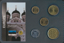 Estland Stgl./unzirkuliert Kursmünzen Stgl./unzirkuliert Ab 1991 10 Senti Bis 5 Krooni (9663983 - Estonie