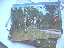 Nederland Holland Pays Bas Schiermonnikoog Met Paarden En Ruiters - Schiermonnikoog