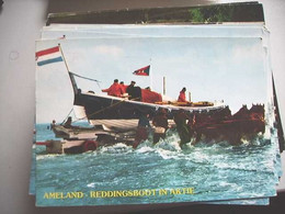 Nederland Holland Pays Bas Ameland Met Reddingsboot Paarden In Aktie - Ameland